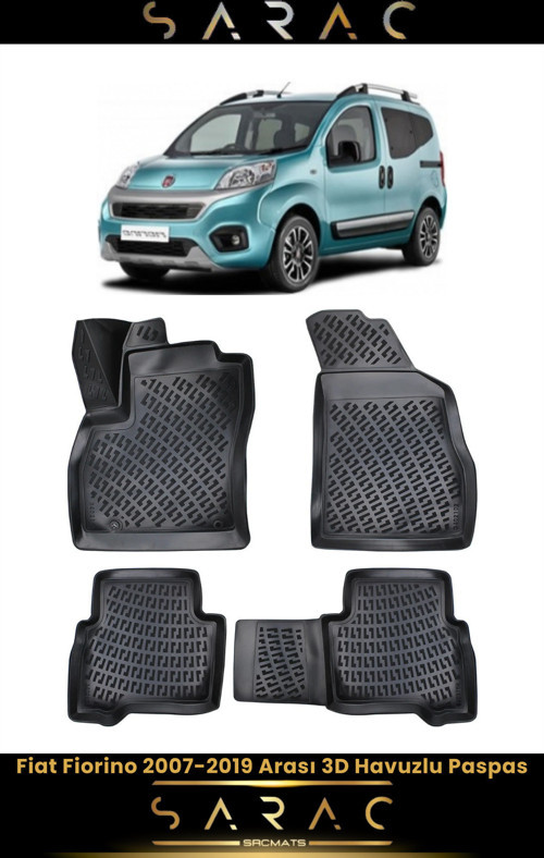 Fiat Fiorino 2014 Model Araca Özel 3D Havuzlu Paspas
