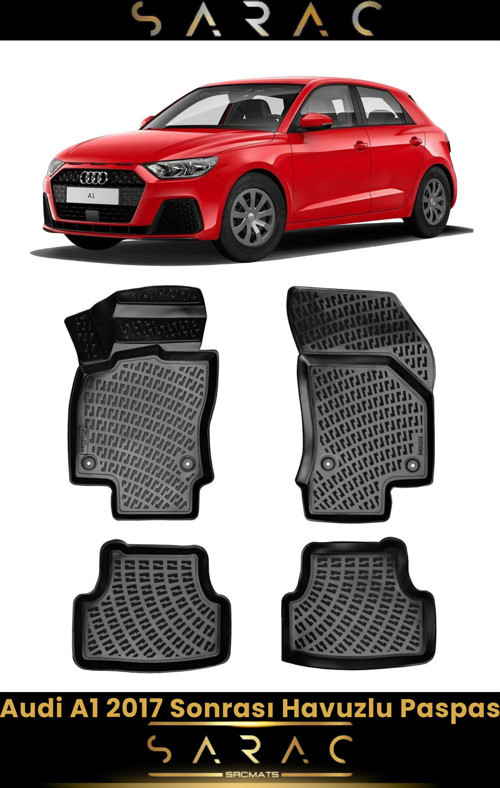 Audi A1 2022 Model Araca Özel 3D Havuzlu Paspas