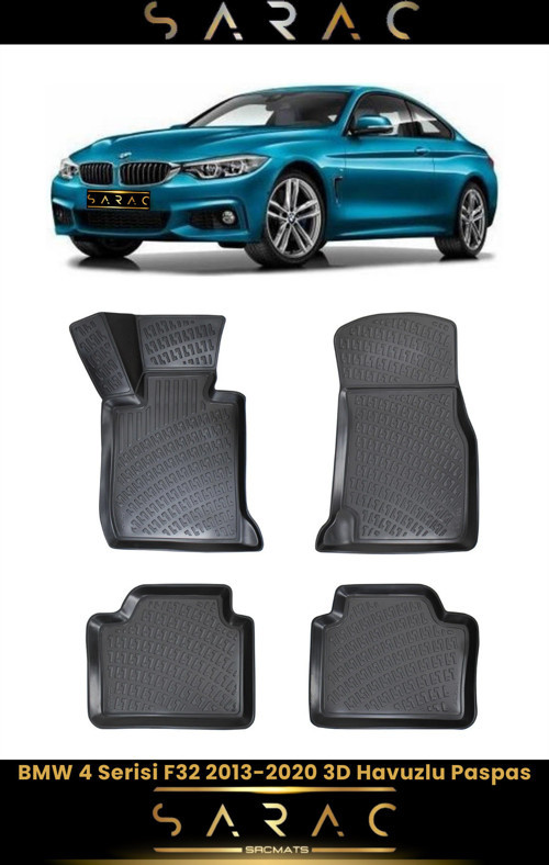 Bmw 4 Serisi F32 2019 Model Araca Özel 3D Havuzlu Paspas