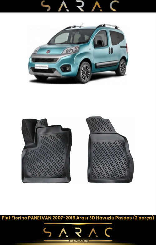 Fiat Fiorino Panelvan 2013 Model Araca Özel 3D Havuzlu Paspas(2 Parça)