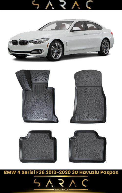 Bmw 4 Serisi F36 2019 Model Araca Özel 3D Havuzlu Paspas