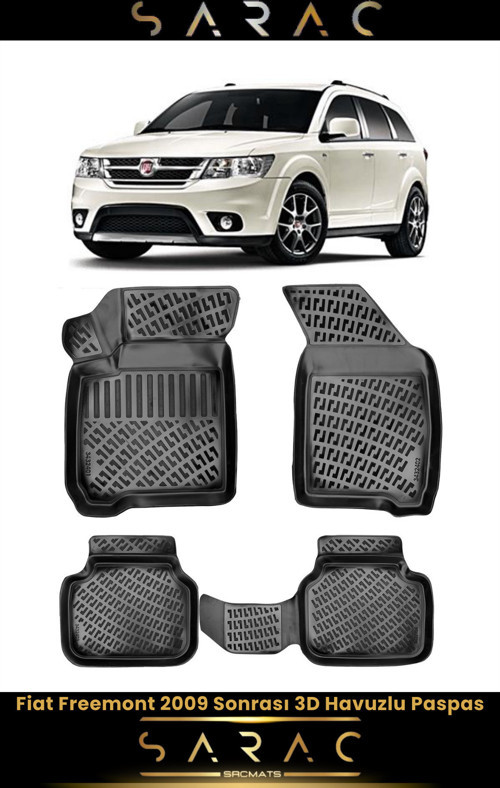 Fiat Freemont 2020 Model Araca Özel 3D Havuzlu Paspas