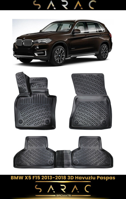 Bmw X5 F15 2014 Model Araca Özel 3D Havuzlu Paspas