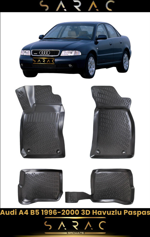 Audi A4 2000 Model Araca Özel 3D Havuzlu Paspas