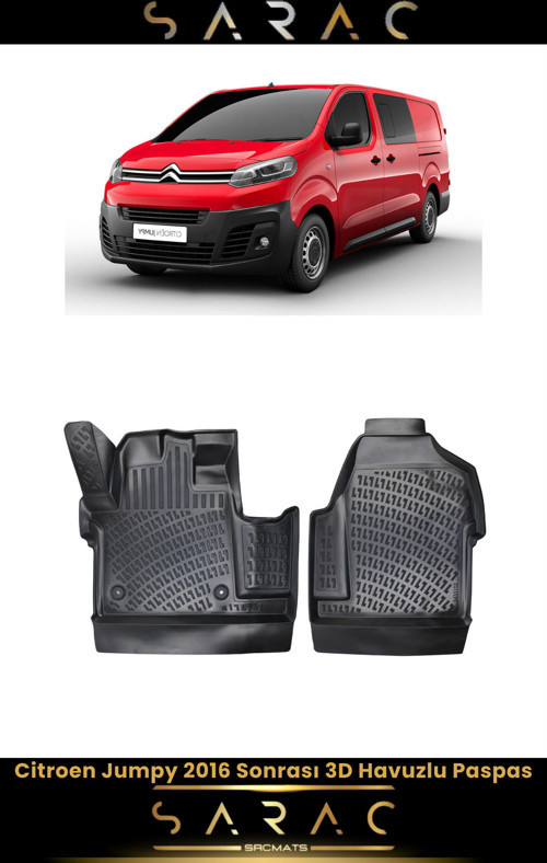 Citroen Jumpy 2017 Model Araca Özel 3D Havuzlu Paspas