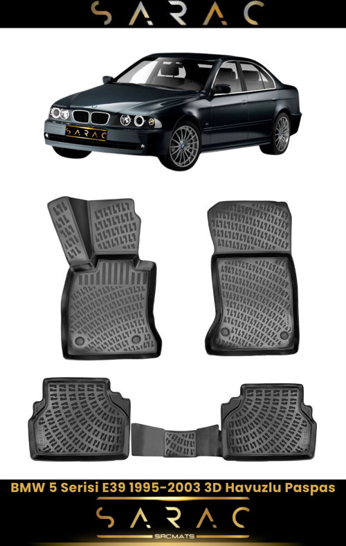 Bmw 5 Serisi E39 2001 Model Araca Özel 3D Havuzlu Paspas