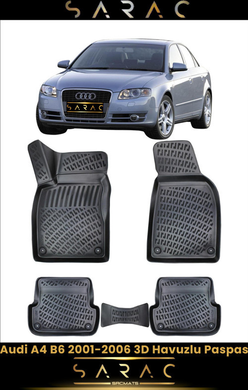 Audi A4 2006 Model Araca Özel 3D Havuzlu Paspas