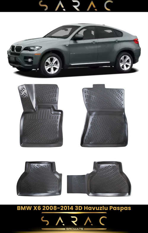Bmw X6 2014 Model Araca Özel 3D Havuzlu Paspas