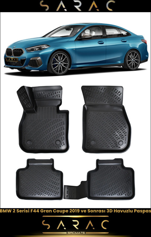 Bmw 2 Serisi F44 Gran Coupe 2020 Model Araca Özel 3D Havuzlu Paspas