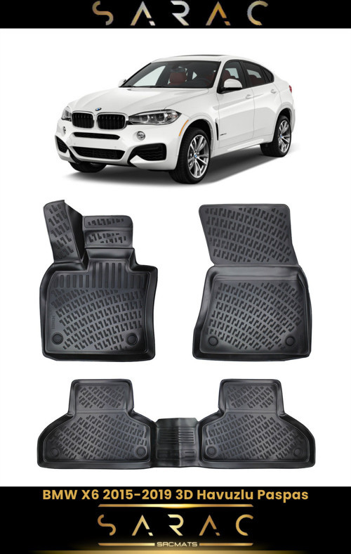 Bmw X6 2018 Model Araca Özel 3D Havuzlu Paspas