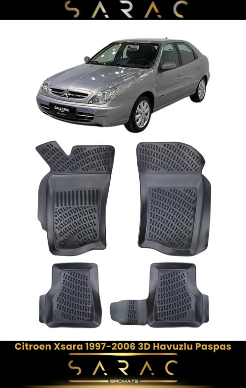 Citroen Xsara 2000 Model Araca Özel 3D Havuzlu Paspas