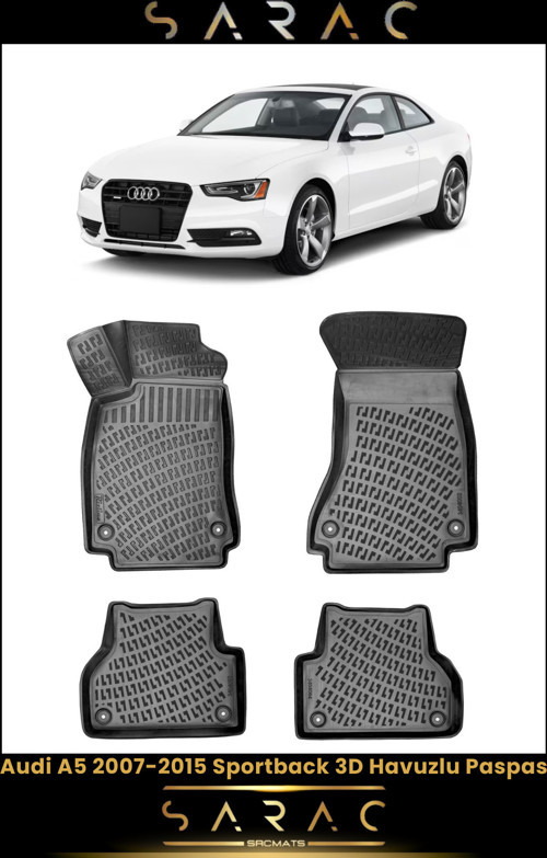Audi A5 2011 Model Araca Özel 3D Havuzlu Paspas