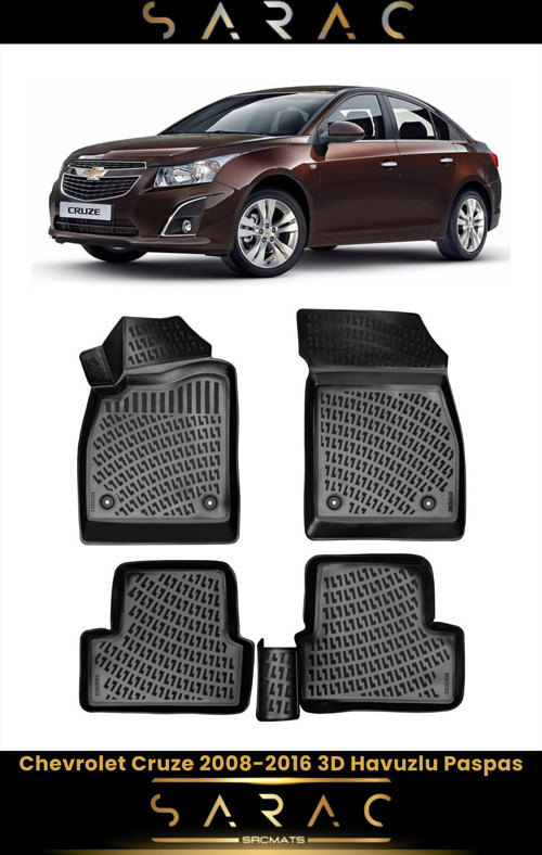 Chevrolet Cruze 2013 Model Araca Özel 3D Havuzlu Paspas
