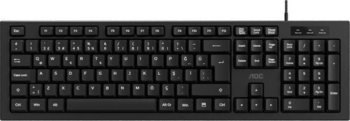 Kb130B-38 Usb Siyah Türkçe Kablolu Standart Klavye Sessiz Yazma