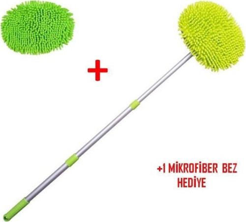 Yedek Bezli Mikrofiber Araba Yıkama Fırçası