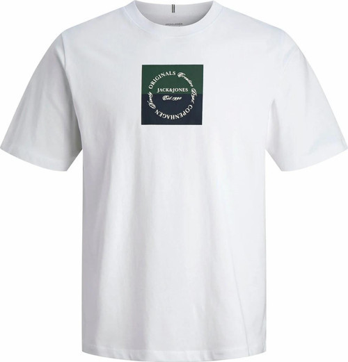 Jack Jones Catskılls Square Brandıng Logo Regular Fit Erkek Tişört 12290856