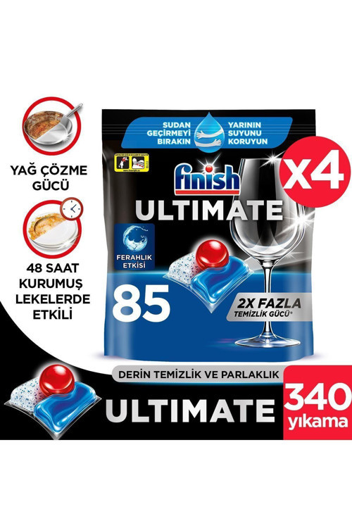 Ultimate 340 Kapsül Bulaşık Makinesi Deterjanı Tableti (4 x 85 Kapsül)