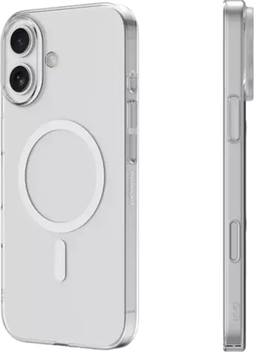 İphone 16 PLUS Uyumlu Kılıf M-Safe Şarj Özellikli Arka Kapak Kapak Şeffaf