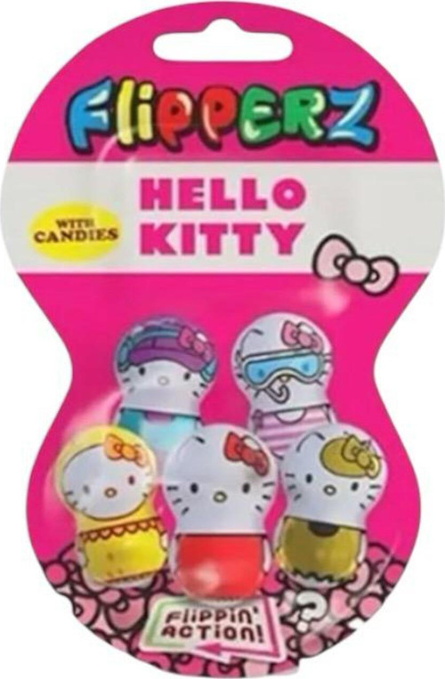 Flipperz Hello Kitty, Hacıyatmaz Oyuncak Figür Ve Şeker 5 Adet