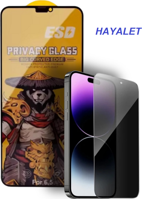 İphone 14 PLUS Uyumlu Anti-Static 9H Full Glass Ekran Koruyucu SAFİR CAM HAYALET