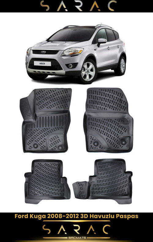 Ford Kuga 2009 Model Araca Özel 3D Havuzlu Paspas
