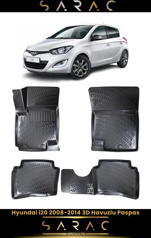 Hyundai I20 2010 Model Araca Özel 3D Havuzlu Paspas