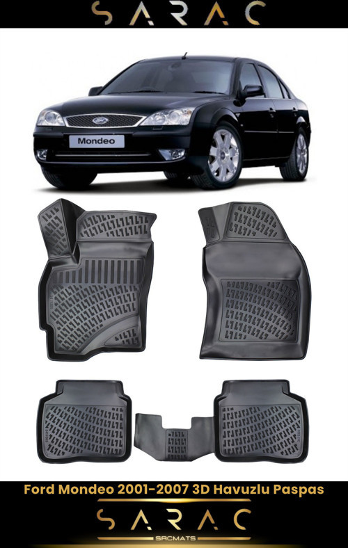 Ford Mondeo 2005 Model Araca Özel 3D Havuzlu Paspas
