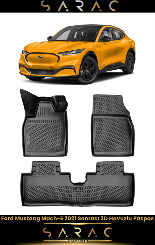 Ford Mustang Mach-E 2024 Model Araca Özel 3D Havuzlu Paspas