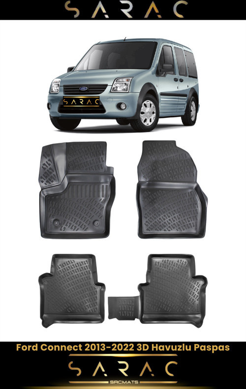 Ford Connect 2019 Model Araca Özel 3D Havuzlu Paspas