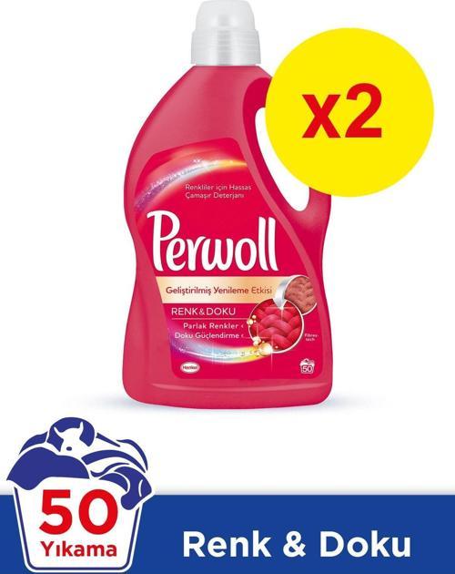 Hassas Sıvı Çamaşır Deterjanı Renk&Doku 3 L 50 yıkama Mix 2Li