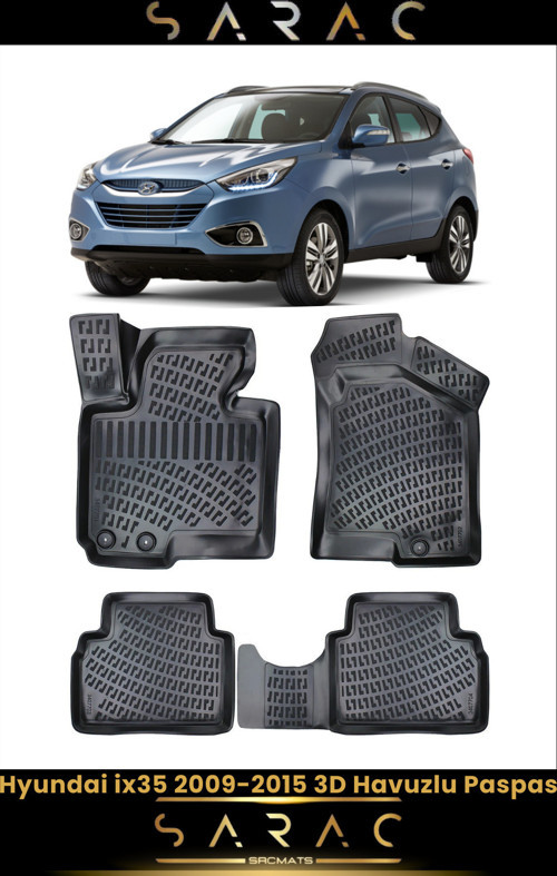 Hyundai Ix35 2012 Model Araca Özel 3D Havuzlu Paspas