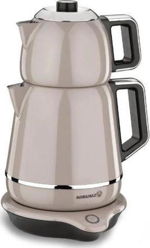 Demiks Bej/Krom Elektrikli Çaydanlık 1.7 lt