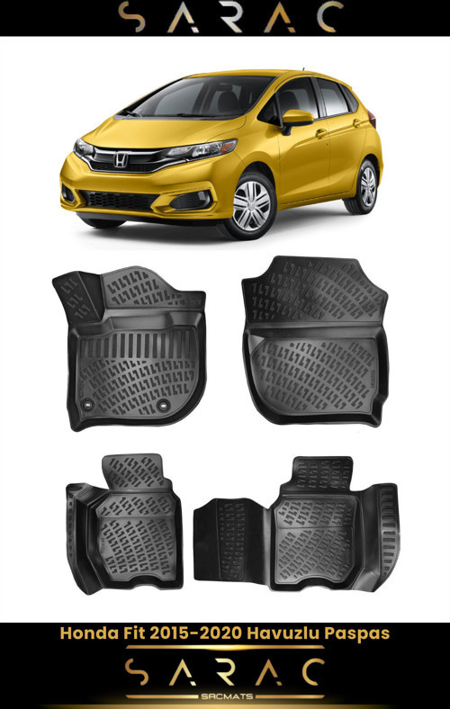Honda Fit 2017 Model Araca Özel 3D Havuzlu Paspas