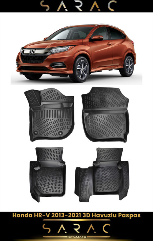 Honda Hr-V 2013 Model Araca Özel 3D Havuzlu Paspas