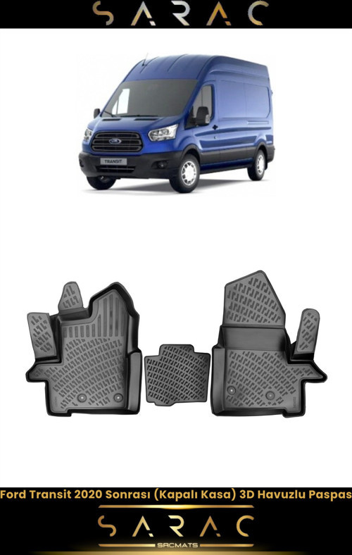Ford Transit 2021 Model Araca Özel 3D Havuzlu Paspas
