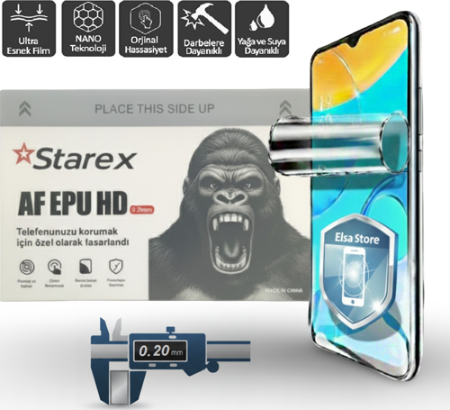 Xiaomi POCO F2 Nano Ekran Koruyucu Ultra İnce AF EPU - 0.20 mm HD STAREX