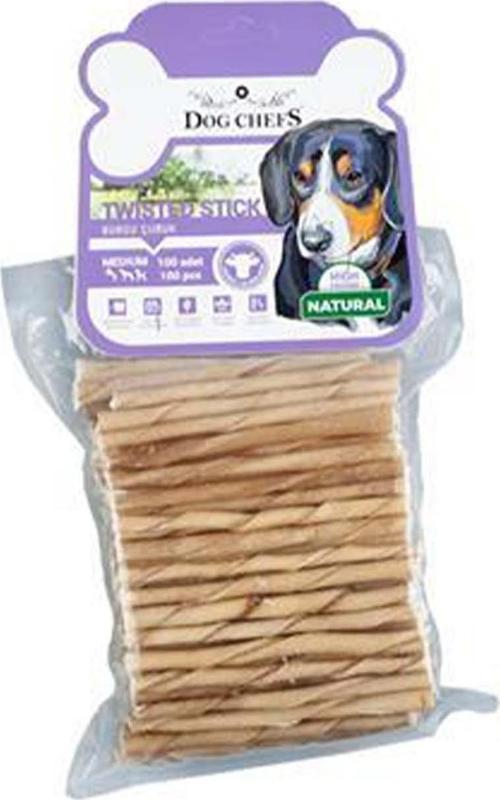 Naturel Kalın Burgulu Köpek Ödülü 100 lü Paket