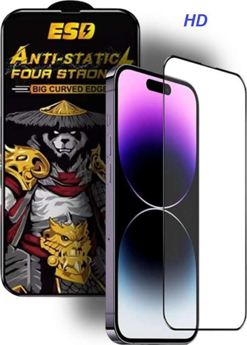 İphone 14 PRO Uyumlu Anti-Static 9H Full Glass Ekran Koruyucu SAFİR CAM HD