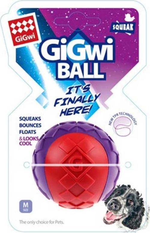 Ball Sert Top Kırmızı-Mor 6 Cm