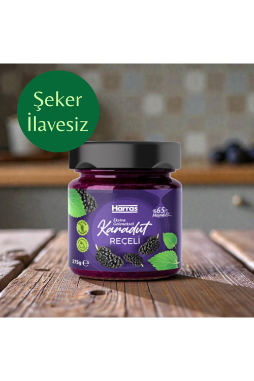 Şeker İlavesiz %65 Karadut Reçel 275 g