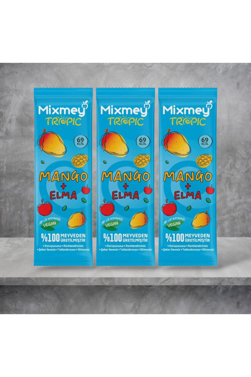 Tropik Meyve Barı Mango + Elma 20 Gr x 3 Adet