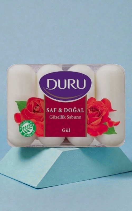 Sabun Saf&Doğal Gül 4x70 gr