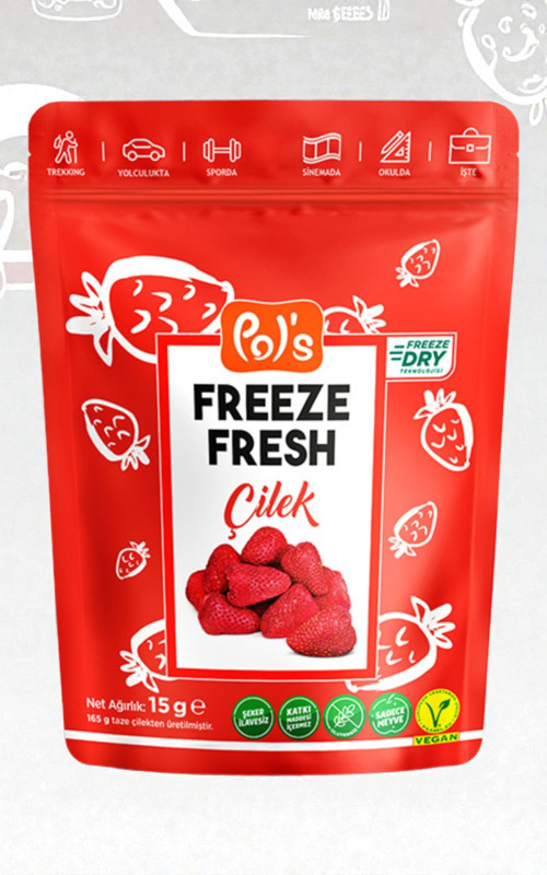 Pol’s Freeze Fresh Kurutulmuş Çilek 15 g