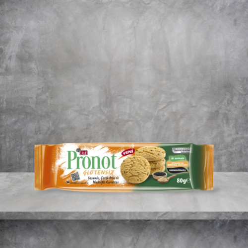 Pronot Glutensiz Susamlı Çörek Otlu ve Mahlepli Kurabiye 80 Gr
