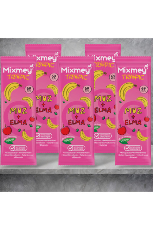 Tropik Meyve Barı Muz + Elma 20 Gr x 5 Adet
