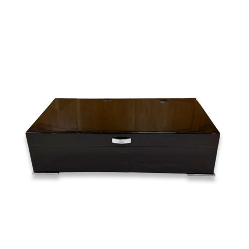 İtaly Humidor Puro Kutusu Parlak Kahve 70's