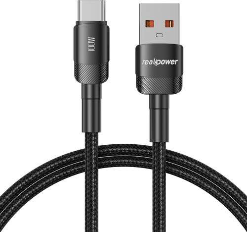 100W Usb to Type-c örgülü şarj kablosu siyah (1 m) CA-6AUCBK