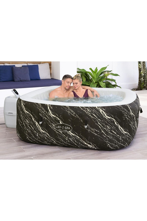 Lay-z-spa 6001f Hollywood Energy-efficient Luxe Airjet™ Şişme Spa Havuzu, Led Işıklı, 4-6 Kişilik