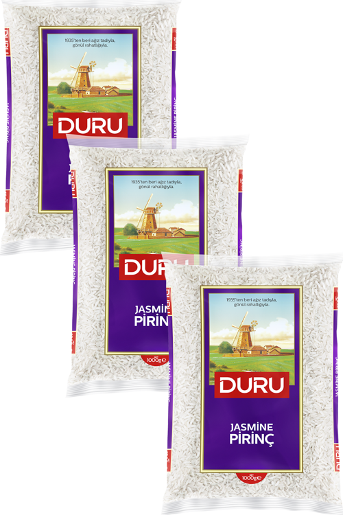 Duru Jasmine Pirinç 1 kg x 3 Adet