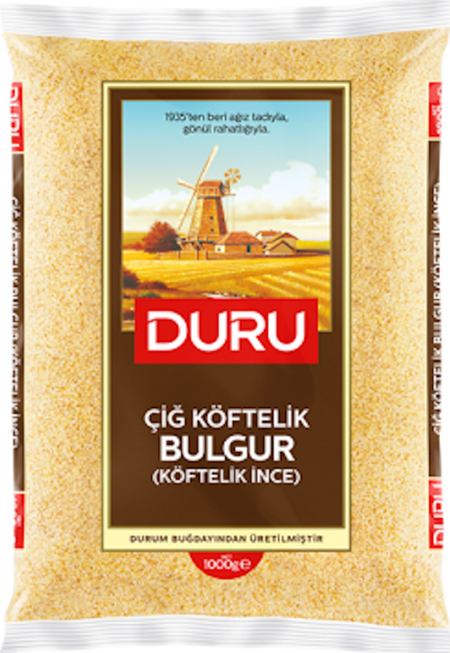 Duru Çiğ Köftelik Bulgur (Köftelik İnce) 1 kg